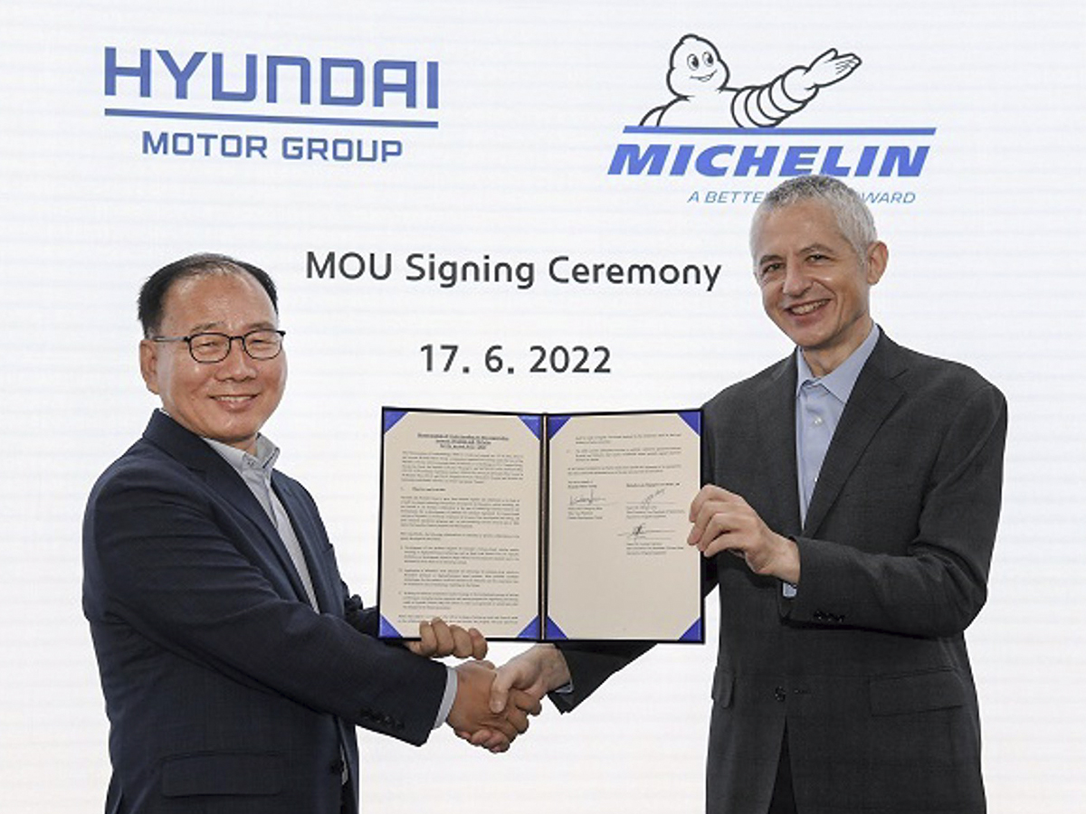 El grupo Hyundai y Michelin desarrollarán neumáticos durante tres años para vehículos eléctricos