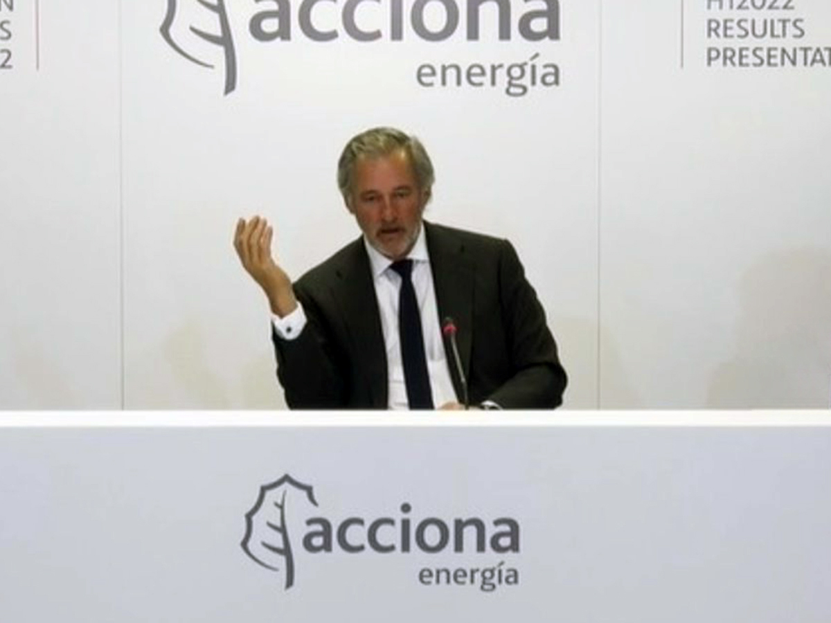 Acciona mantiene su previsión de 1.600 millones de Ebitda en Energía para 2023 a pesar de la caída de precios