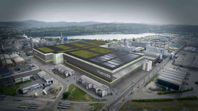 Vianode invierte 200 millones en una planta de grafito para baterías en Noruega