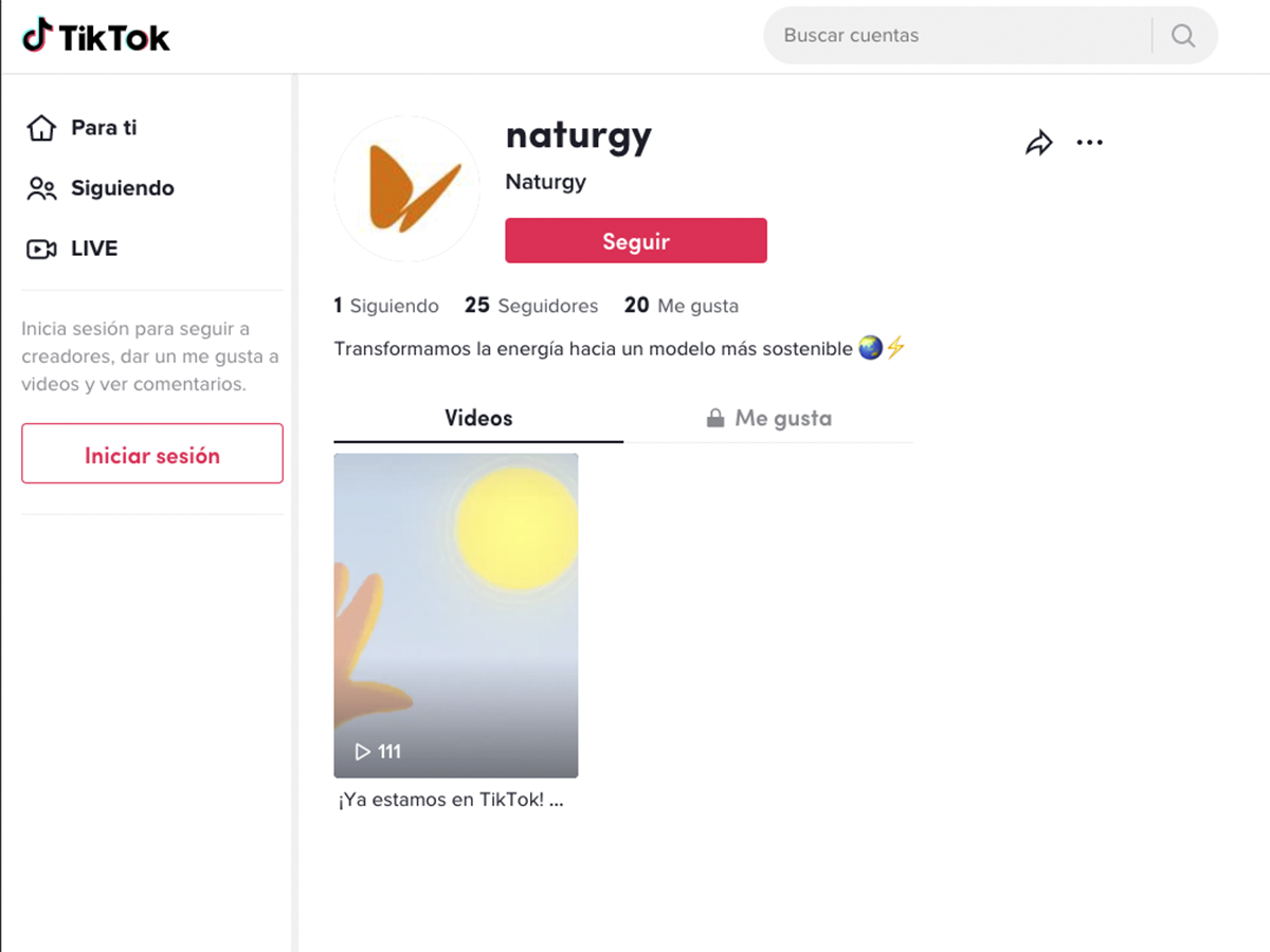 Naturgy lanza su perfil en TikTok con el objetivo de conectar con las generaciones más jóvenes