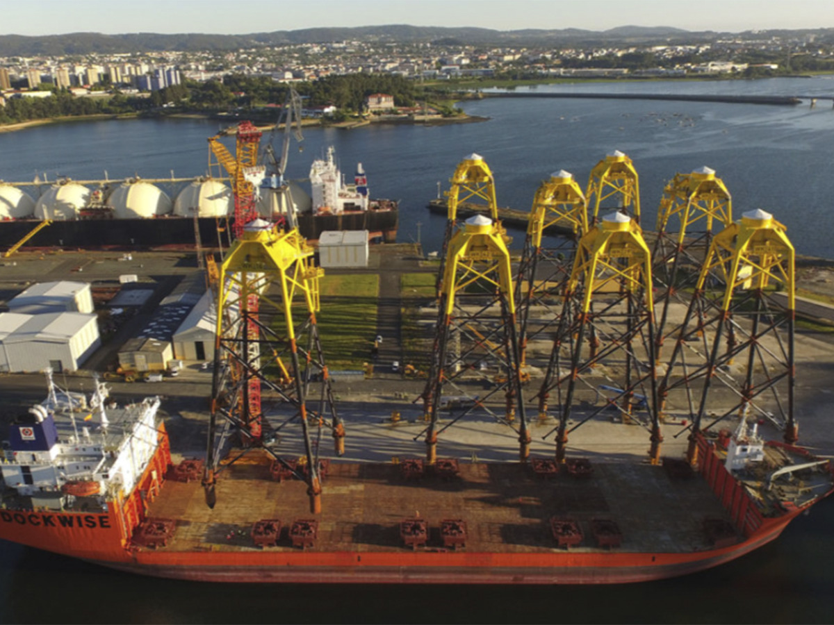 Navantia y Windar contratan a Amper para construir las 'jackets' de un parque eólico marino en Francia