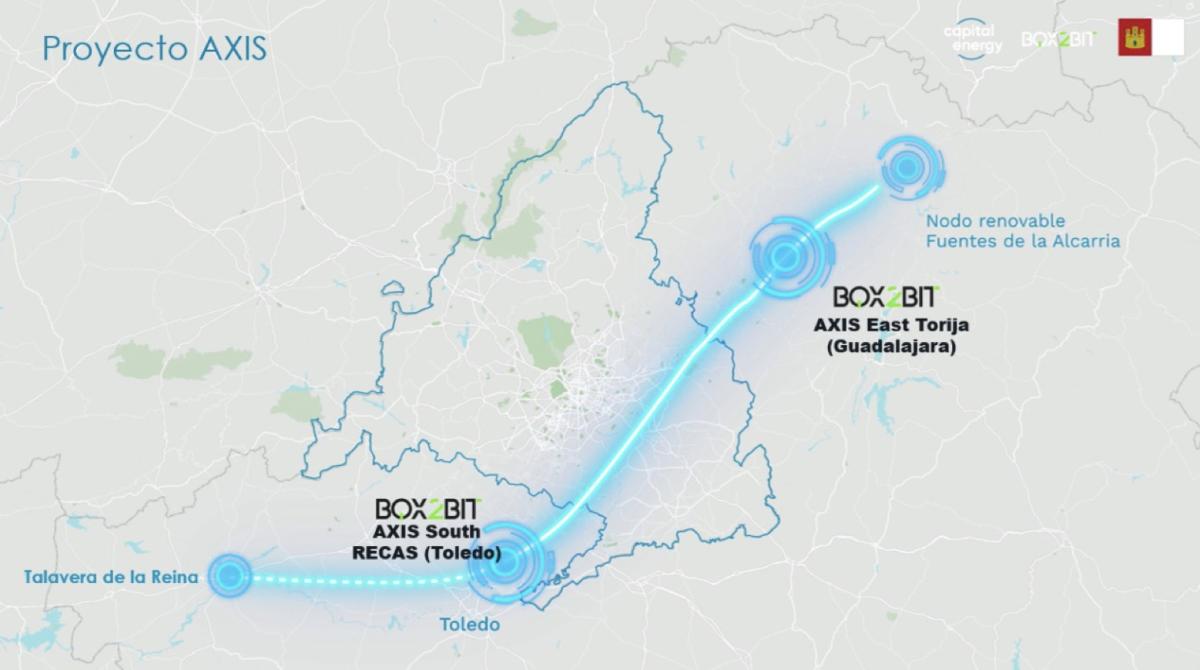 Box2Bit (Capital Energy) impulsa el ‘hub’ digital renovable Axis en Castilla La Mancha con una inversión de 3.000 millones