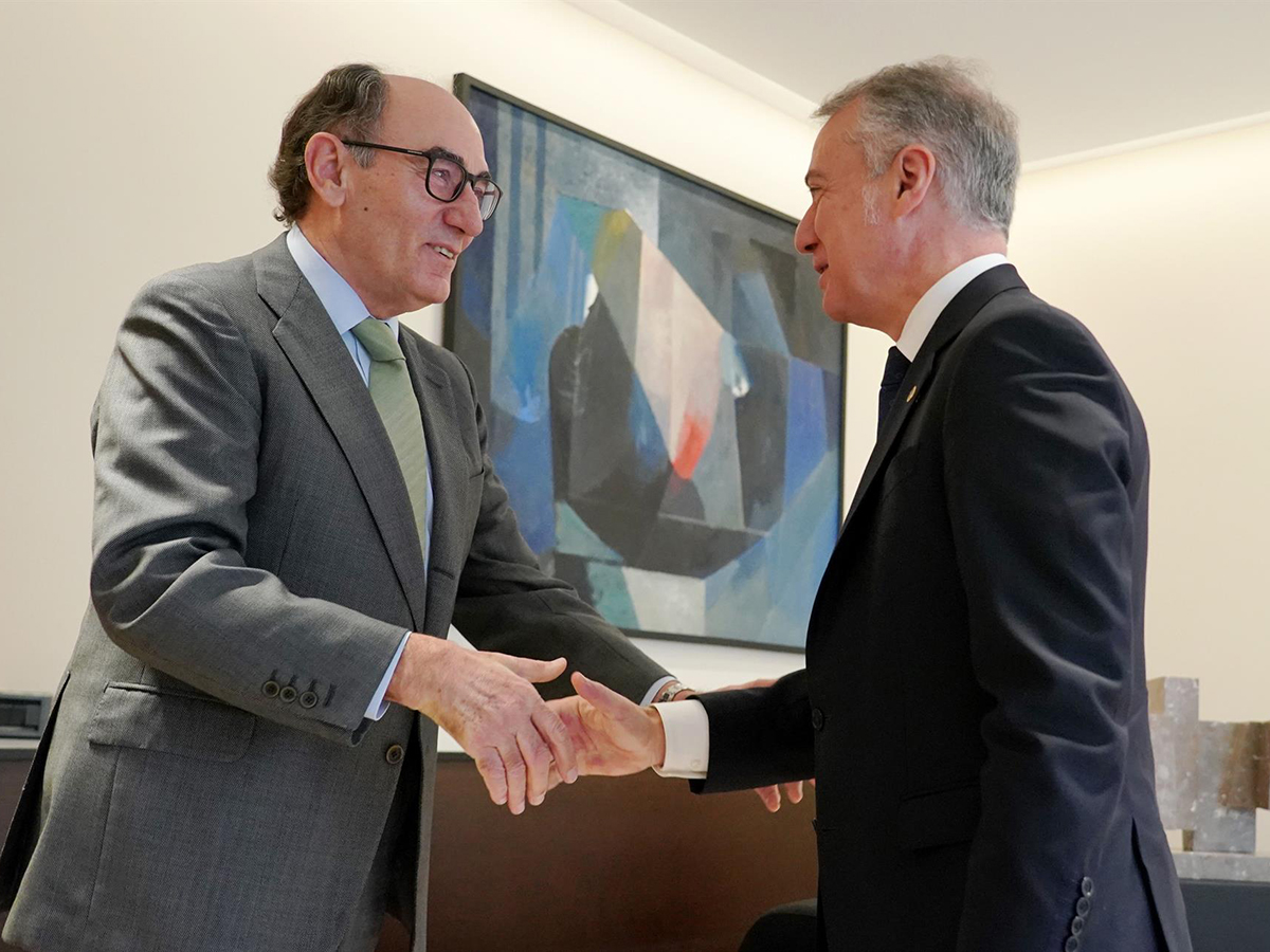 Galán traslada a Urkullu el compromiso de Iberdrola con el País Vasco