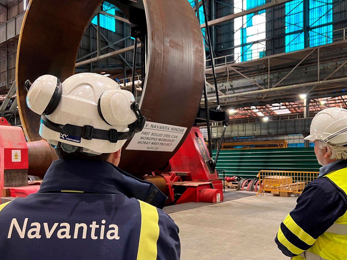 Navantia y Windar inician la producción de estructuras de eólica marina para Ocean Winds