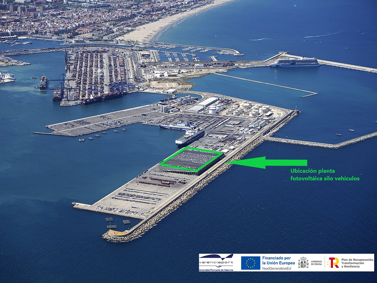 El puerto de Valencia adjudica una nueva planta solar con una superficie de 27.700 m2