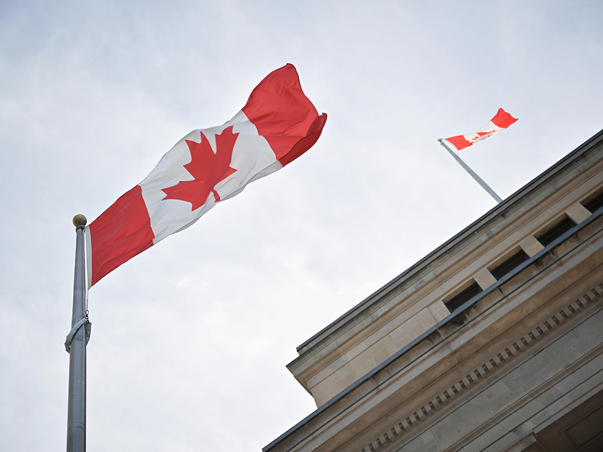 Bandera de Canadá.