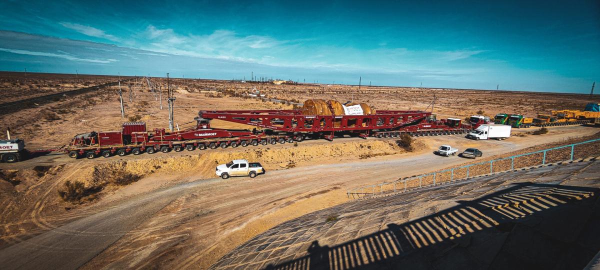 Mammoet ofrece ingeniería especializada para el transporte seguro de maquinaria pesada