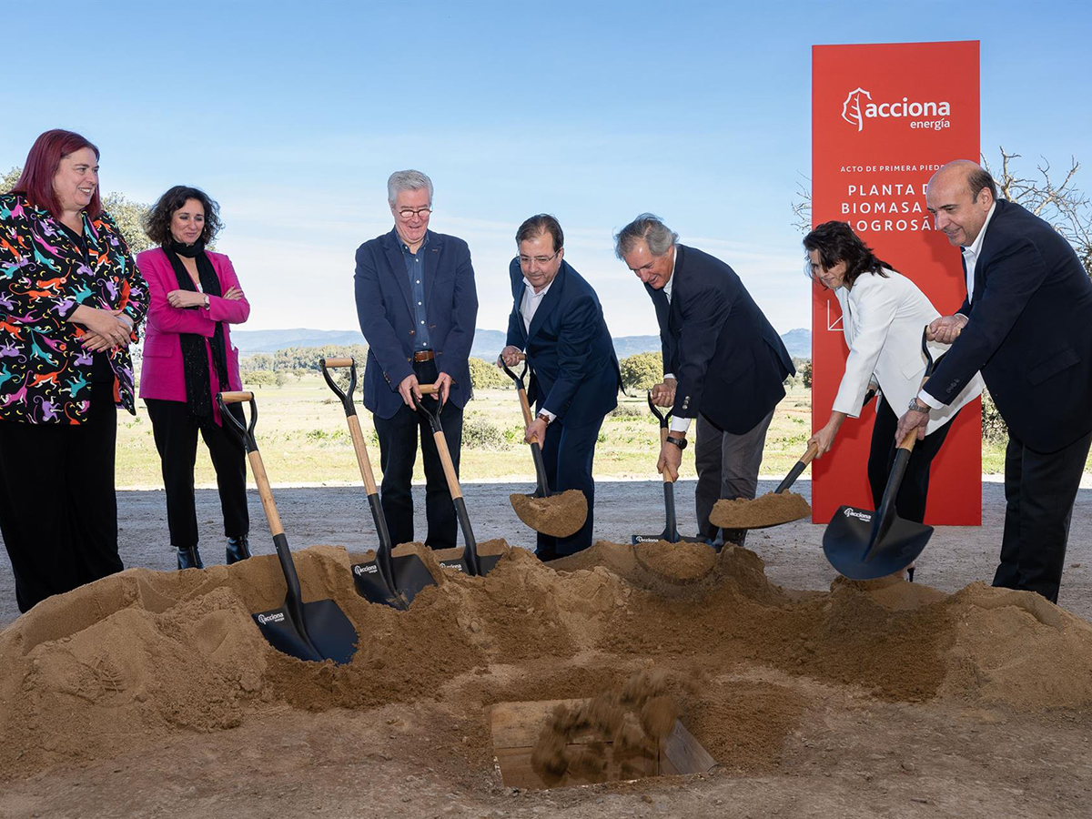 Acciona Energía inicia la construcción de una planta de biomasa en Extremadura