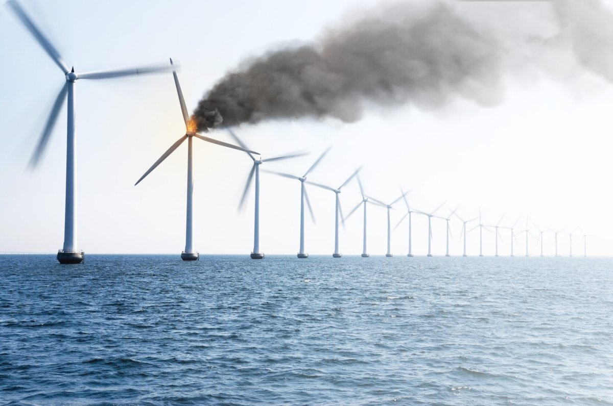 Por qué la energía eólica marina debe abordar el riesgo de incendio