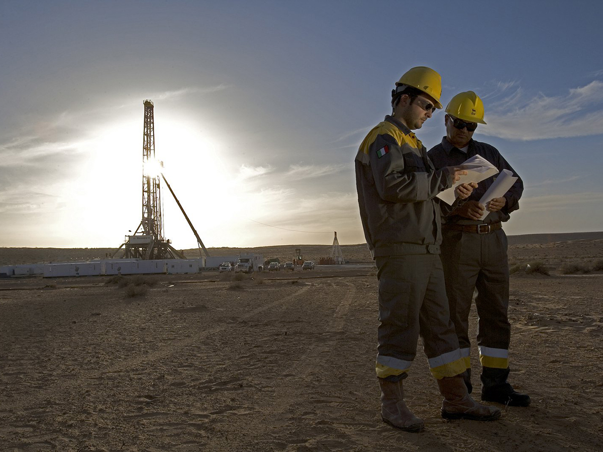 Campo de exploración de ENI en Túnez.