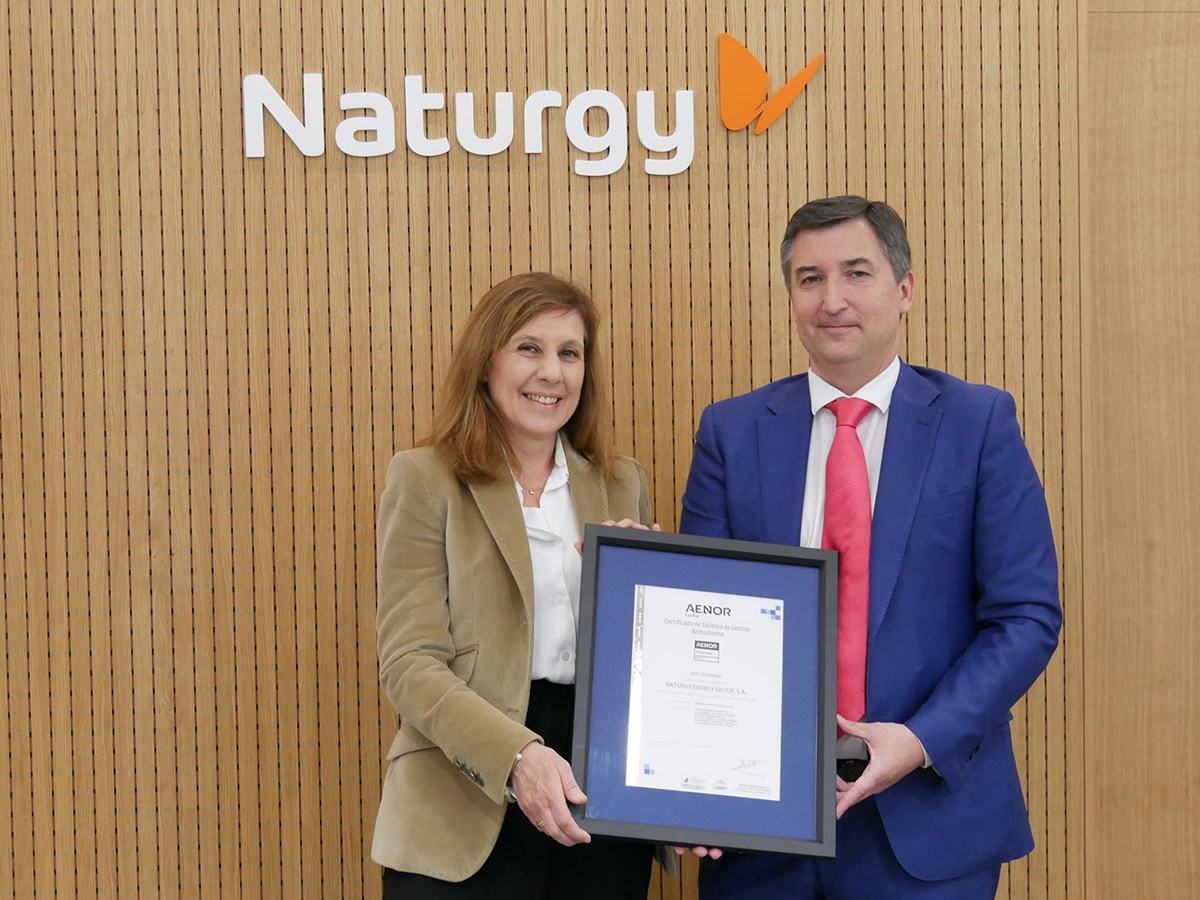 Naturgy renueva sus certificados Aenor en buenas prácticas en compliance penal y antisoborno