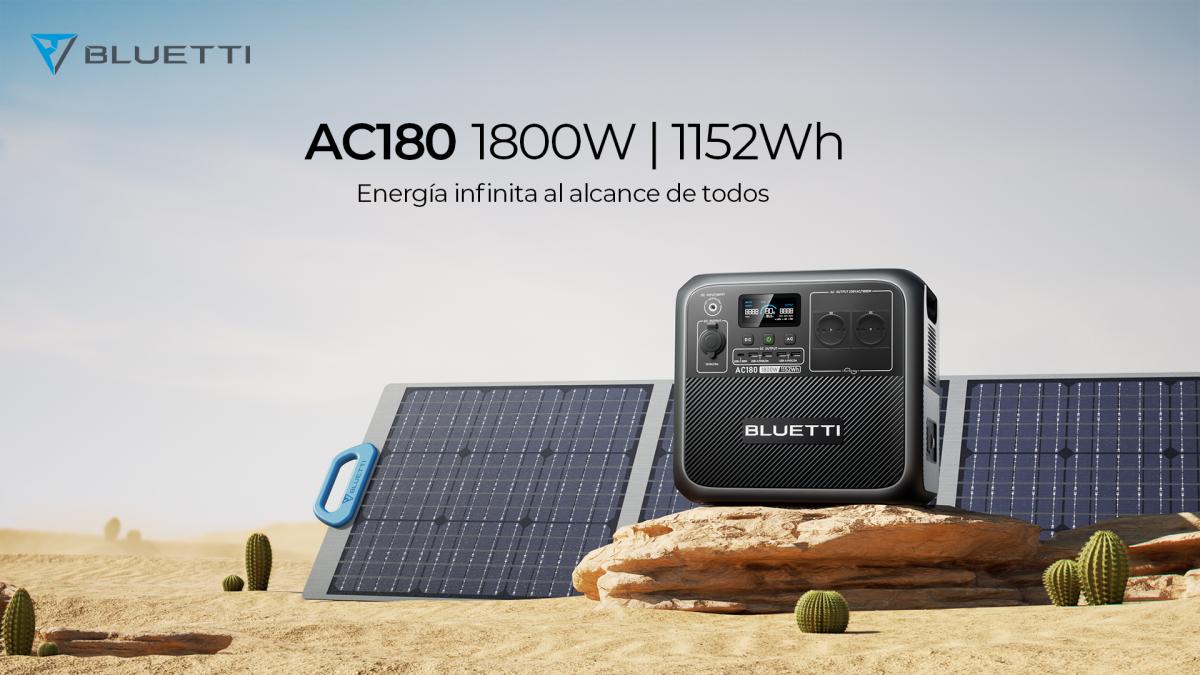 La estación de energía móvil BLUETTI AC180 espera conocer todo el planeta