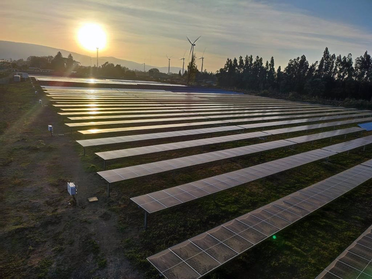 Planta solar de Enerside Energy en Chile. 