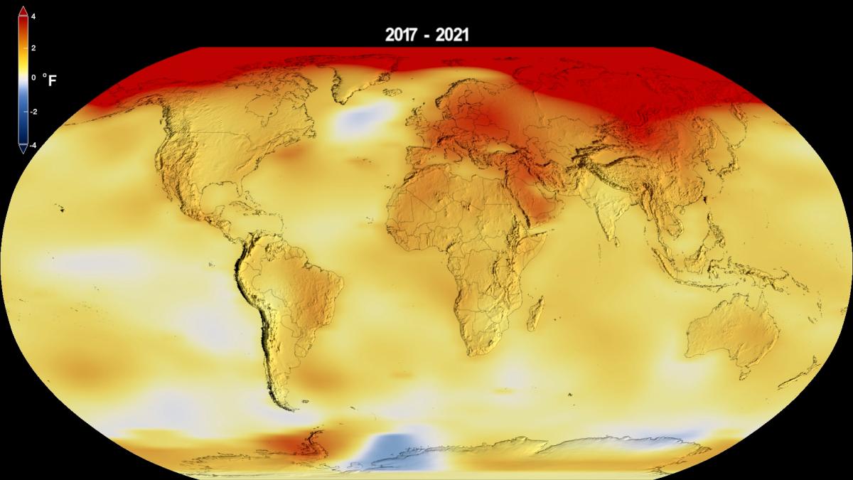 El mundo se encamina actualmente a un calentamiento global de entre 2,5°C y 3˚°C