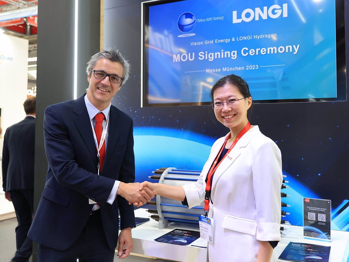 Longi Hydrogen y Vision Grid Gnergy firman un acuerdo "pionero" para fomentar soluciones en hidrógeno verde