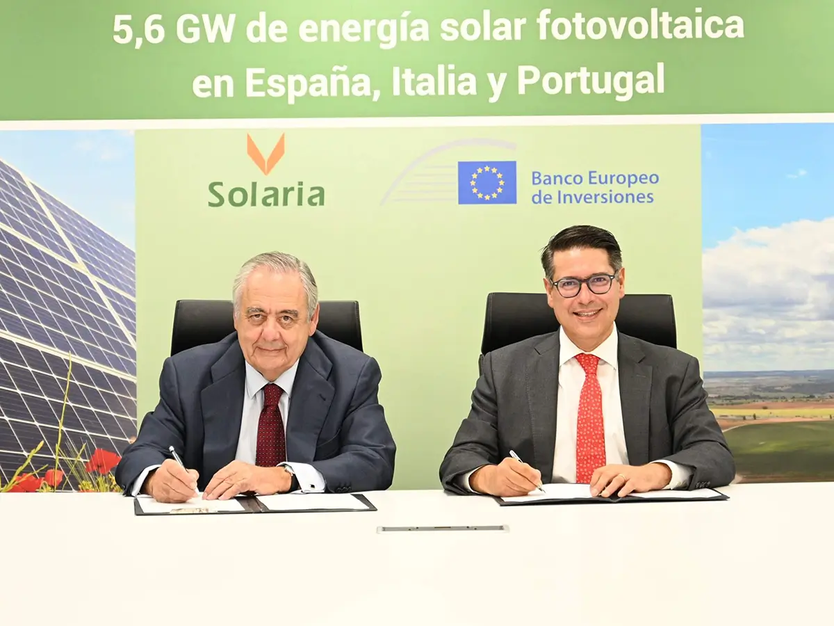 Solaria logra un acuerdo de financiación récord con el BEI de 1.700 millones para impulsar 5,6 GW renovables