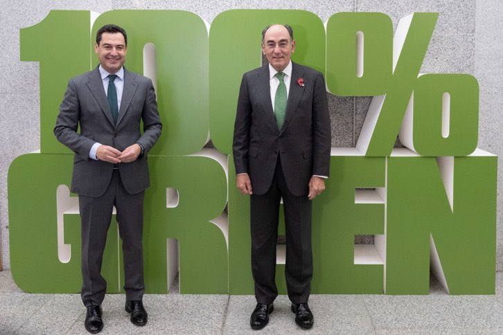 Iberdrola suministrará electricidad 100% renovable a la Junta de Andalucía por 883 millones durante los próximos dos años