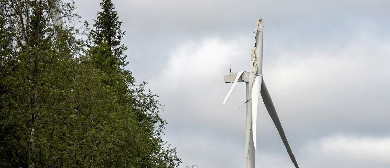 Segunda rotura de pala en un mismo parque eólico alemán