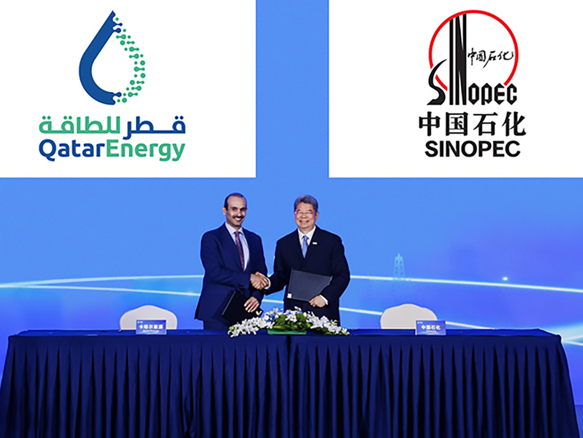 Sinopec firma un segundo acuerdo con Qatar para recibir gas natural durante 27 años