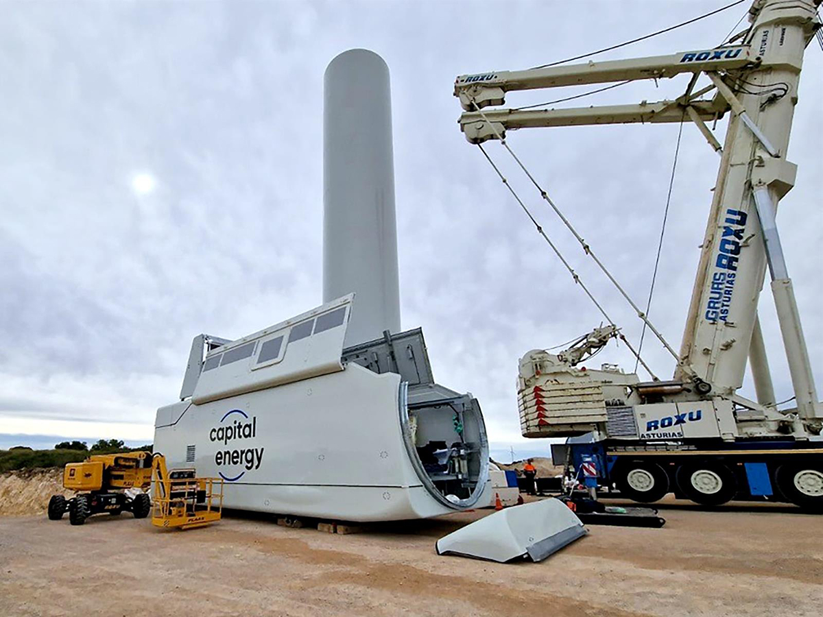 Capital Energy instala 10 aerogeneradores de Siemens Gamesa en su parque eólico La Herrada (Albacete)