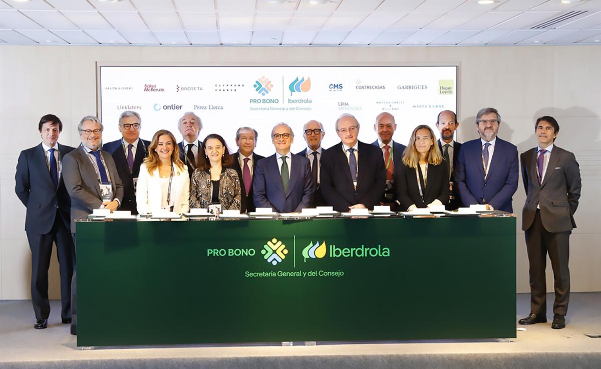 Iberdrola lanza un proyecto pro bono legal para entidades sociales junto con 14 despachos de abogados