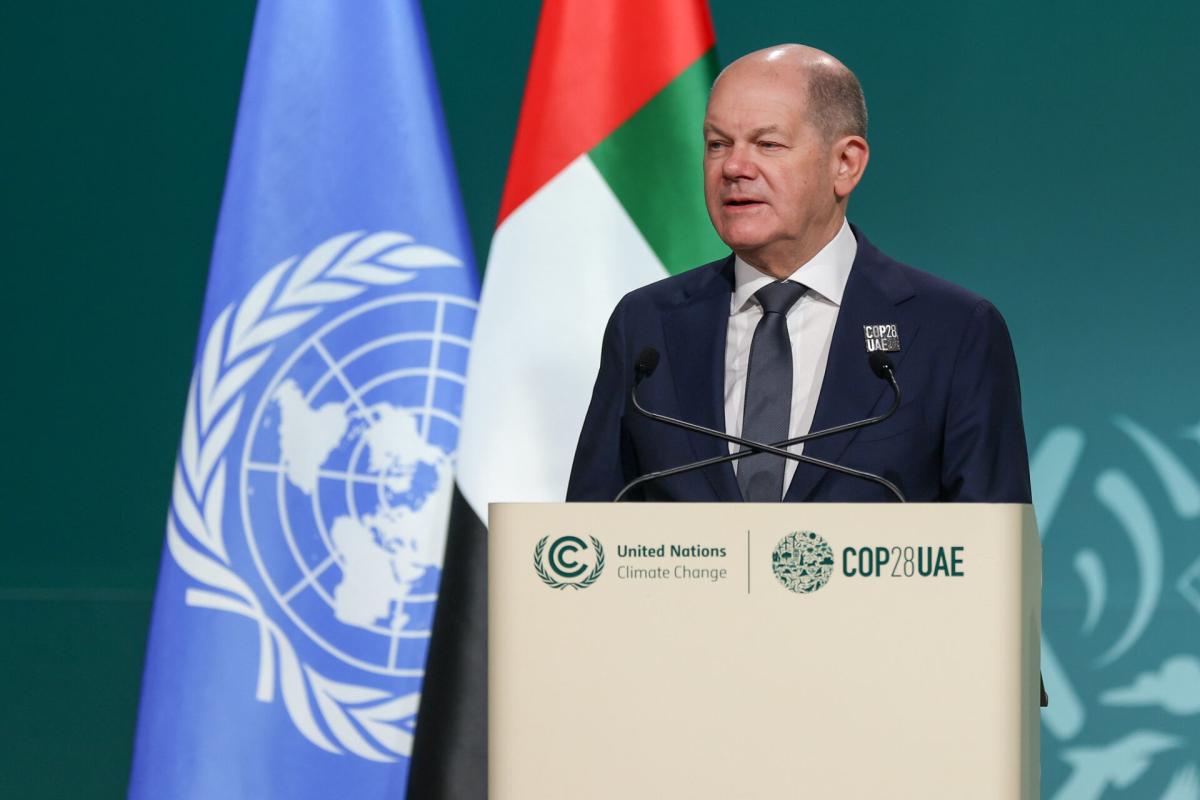 Scholz llama en la COP28 a actuar con rapidez para frenar el cambio climático