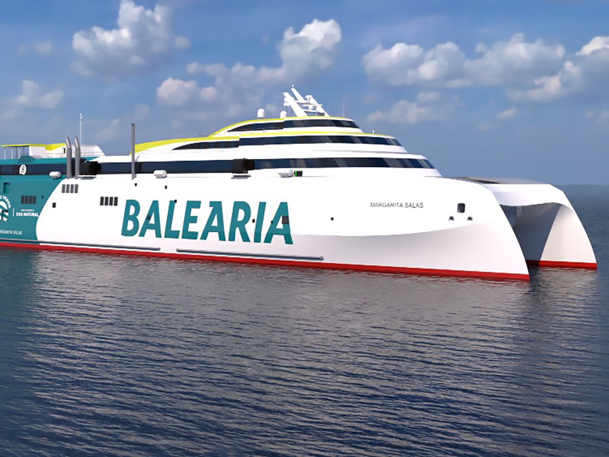 Baleària bota su segundo ‘fast ferry’ propulsado a gas