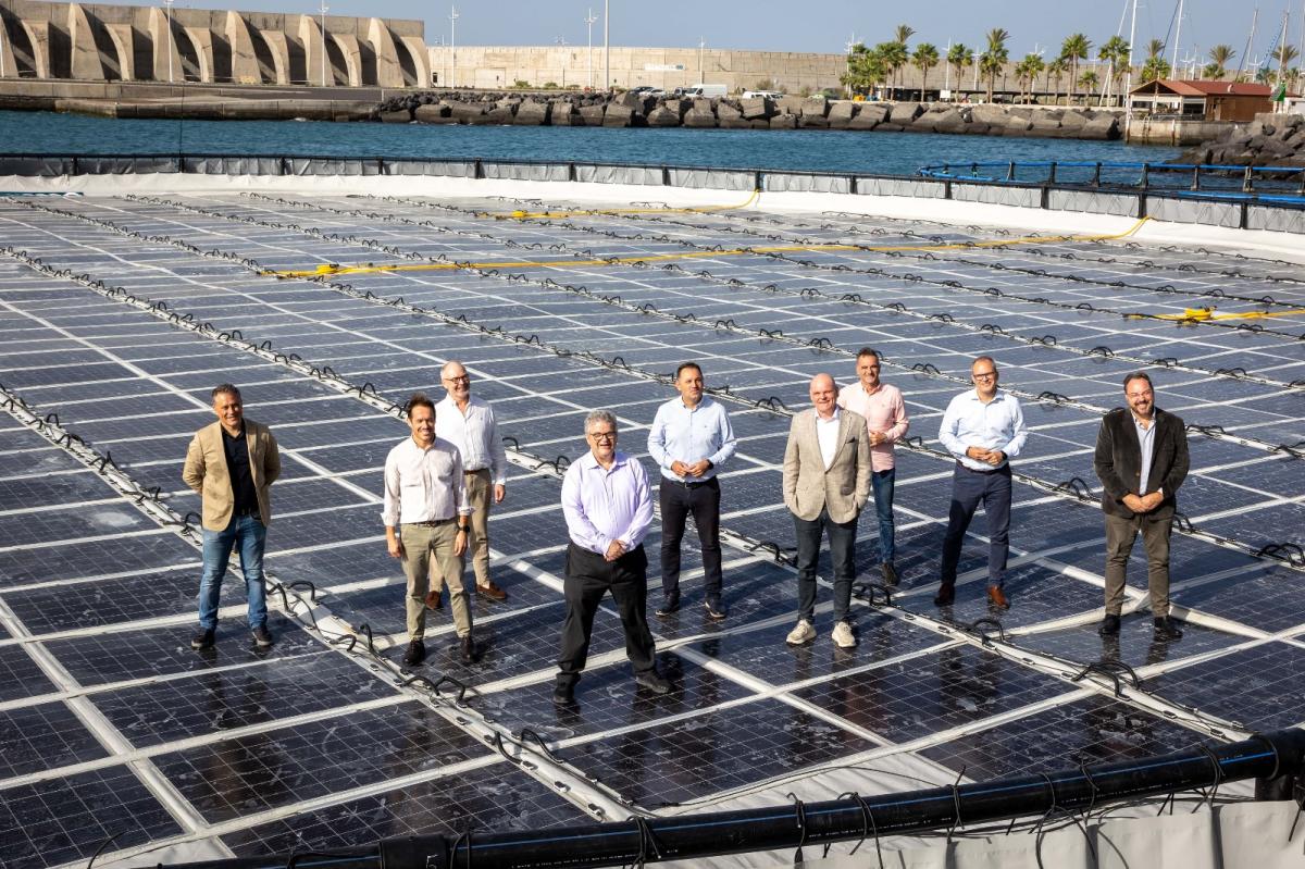 La mayor planta de energía solar flotante 'offshore' de Europa se pone en marcha en La Palma