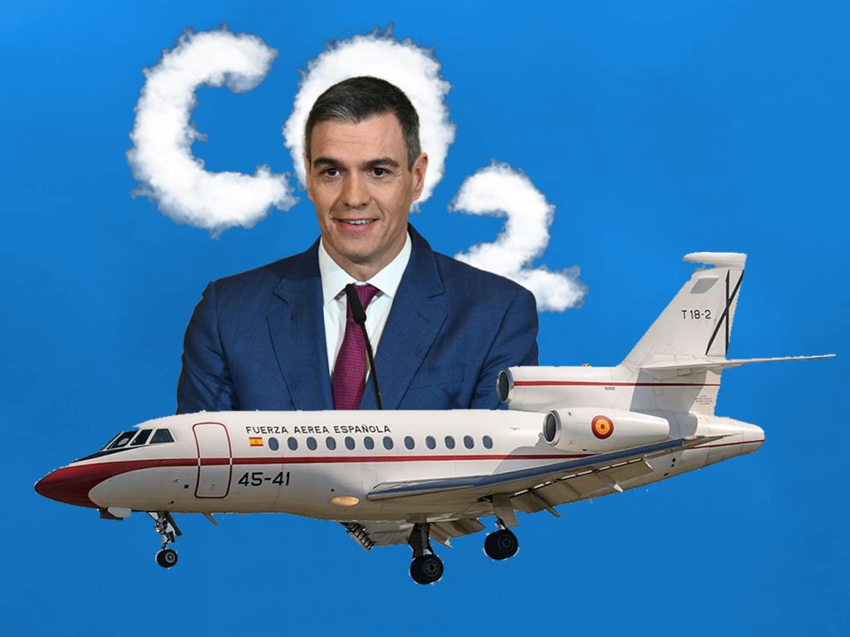 Sánchez dejará de emitir CO2 en sus viajes con el Falcon