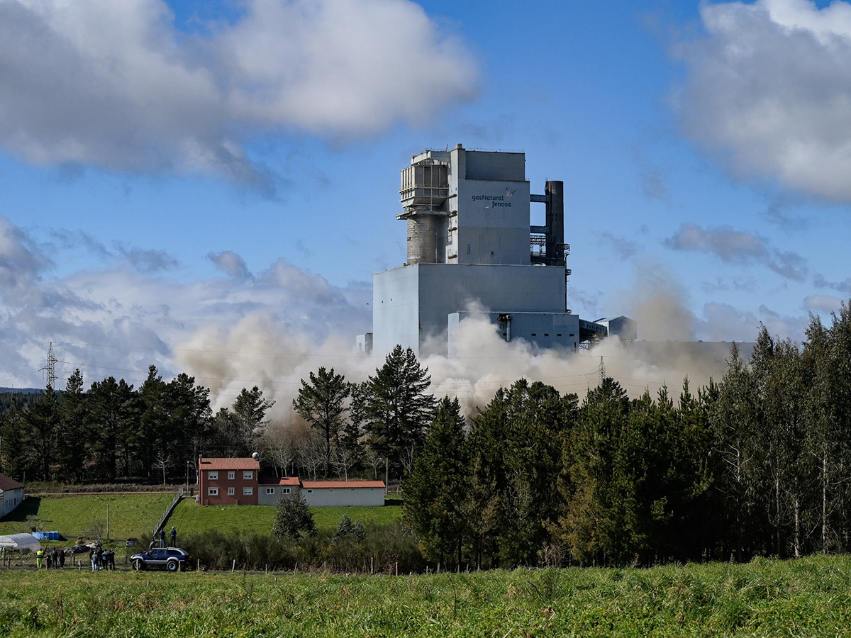 Naturgy realizará el día 16 la voladura de la caldera de su planta térmica en Meirama (La Coruña)
