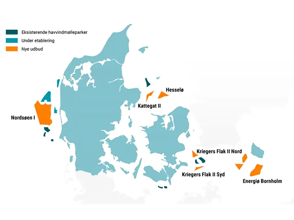 La Agencia Danesa de la Energía presenta un nuevo proyecto de licitación para 6 GW de energía eólica marina e invita a un diálogo de seguimiento del mercado