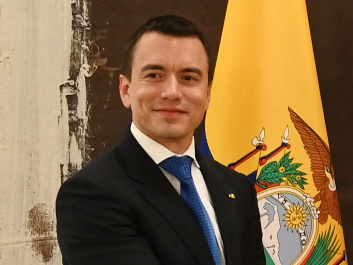 El presidente de Ecuador, Daniel Noboa.