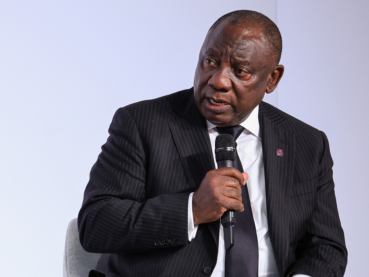 El presidente de Sudáfrica, Cyril Ramaphosa.