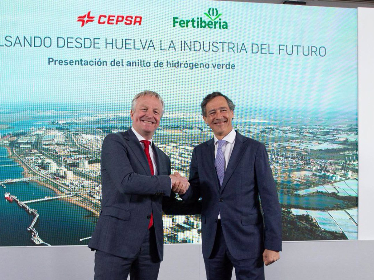 Cepsa y Fertiberia refuerzan sus compromiso con el proyecto de hidrógeno verde en Huelva