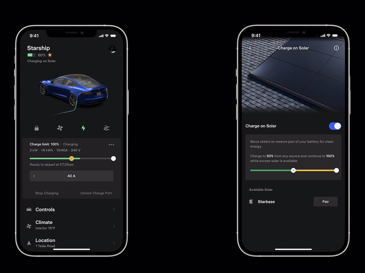 Tesla lanza en España una nueva funcionalidad de carga solar disponible en su aplicación