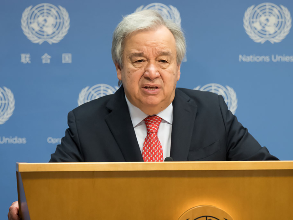 Guterres (ONU) afirma que "no hay lugar para medias tintas" en la lucha contra el cambio climático