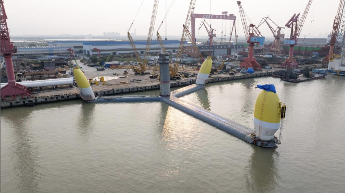 Mingyang lanza la plataforma eólica flotante de doble rotor más grande del mundo