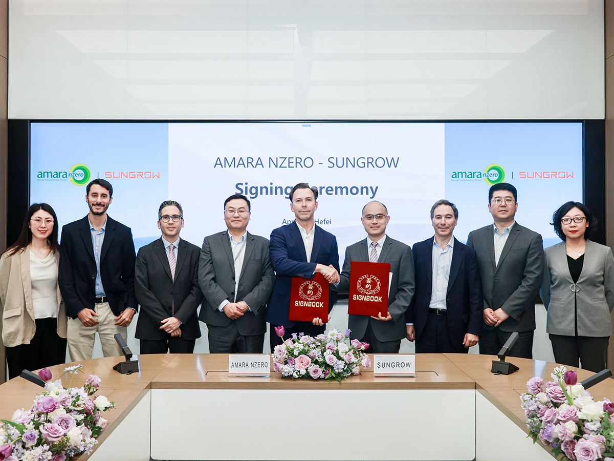 Amara NZero distribuirá las soluciones fotovoltaicas de Sungrow en Europa y América