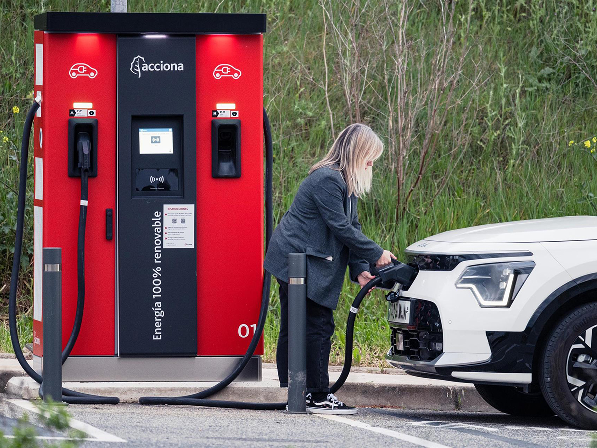 Punto de recarga de Acciona Energía. 