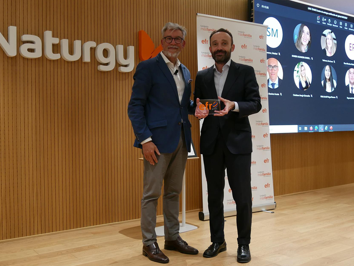 Naturgy renueva la certificación efr global, que reconoce sus medidas para la conciliación de empleados