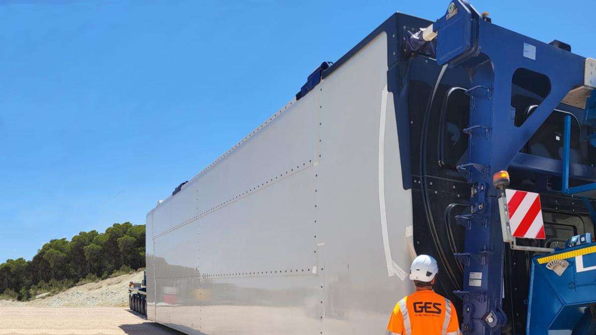 GES comienza la instalación de los aerogeneradores más potentes en España