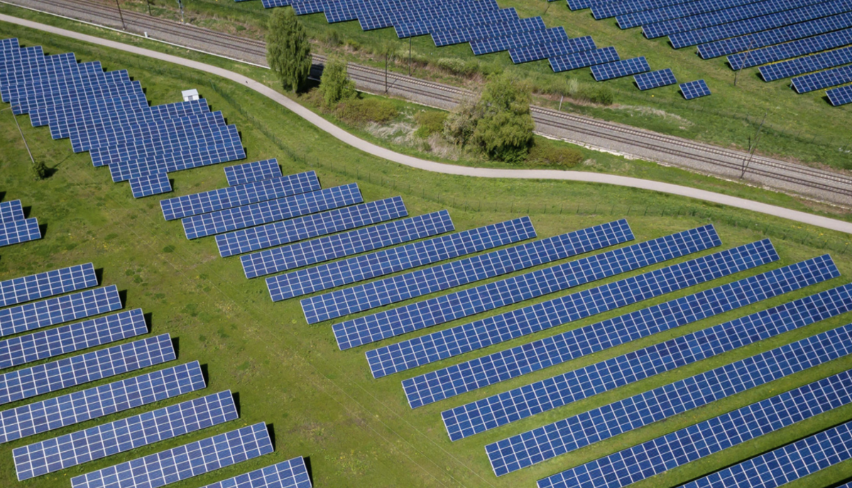 Una planta fotovoltaica.