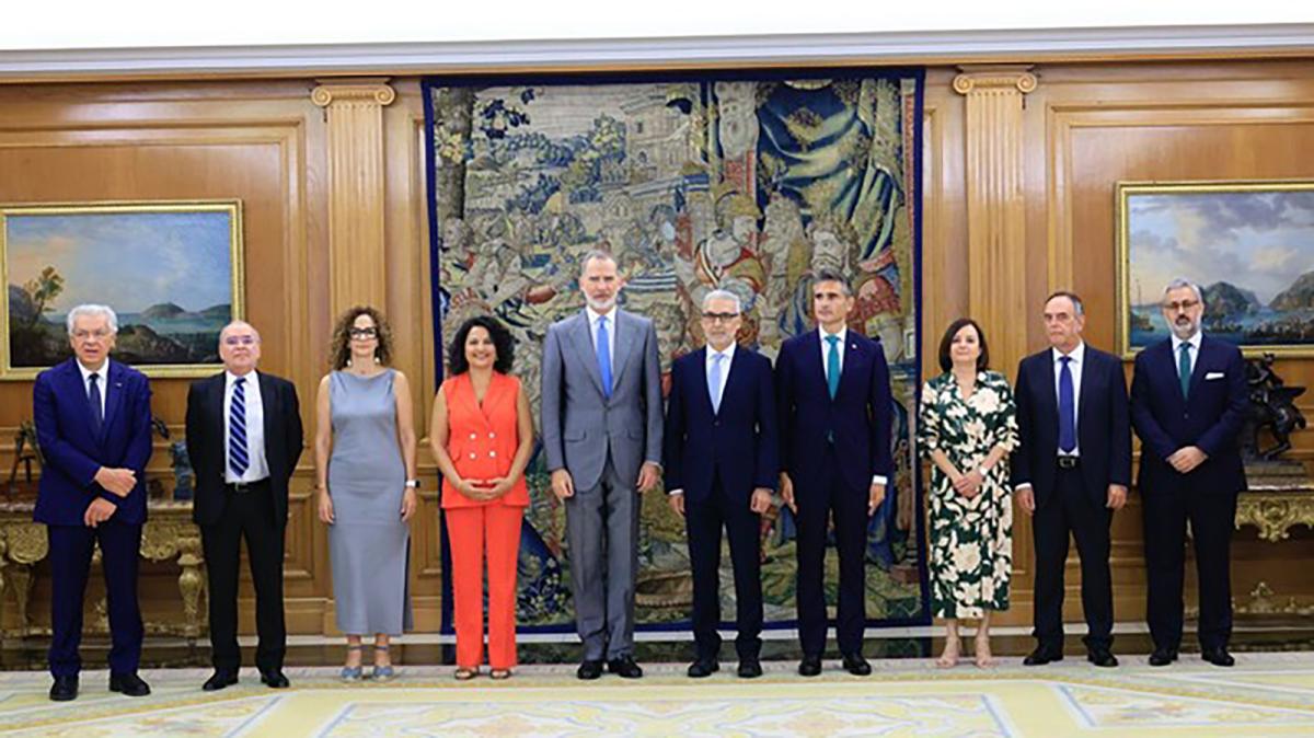 El rey Felipe VI recibe a una representación del CSN.