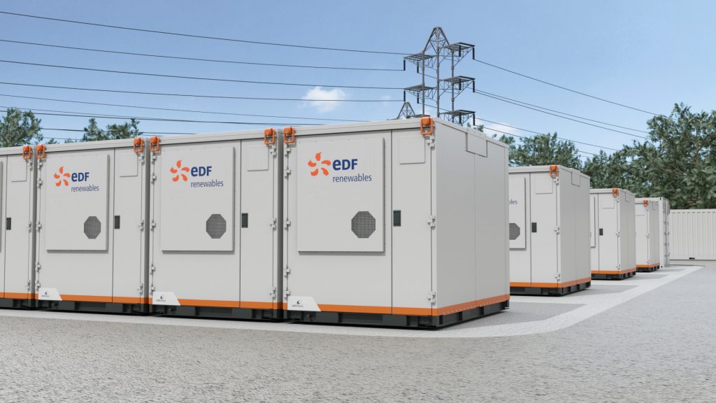 EDF pondrá en marcha 300 MW de almacenamiento en baterías en Reino Unido