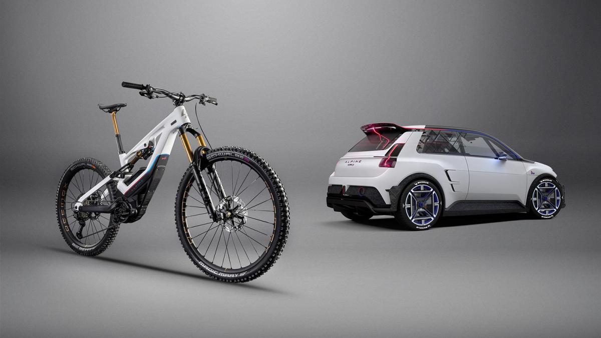 Lapierre y Alpine lanzan una bici eléctrica de montaña inspirada en el modelo de coche A290 beta