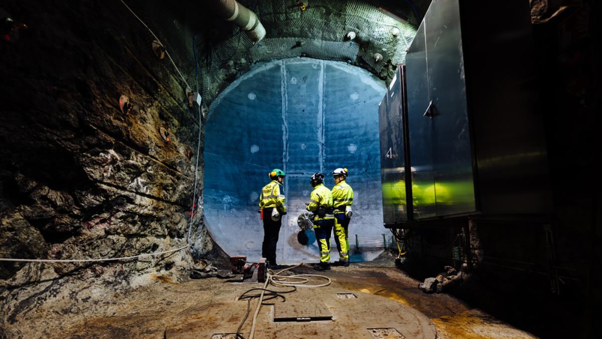 El almacén nuclear permanente Onkalo en Finlandia.