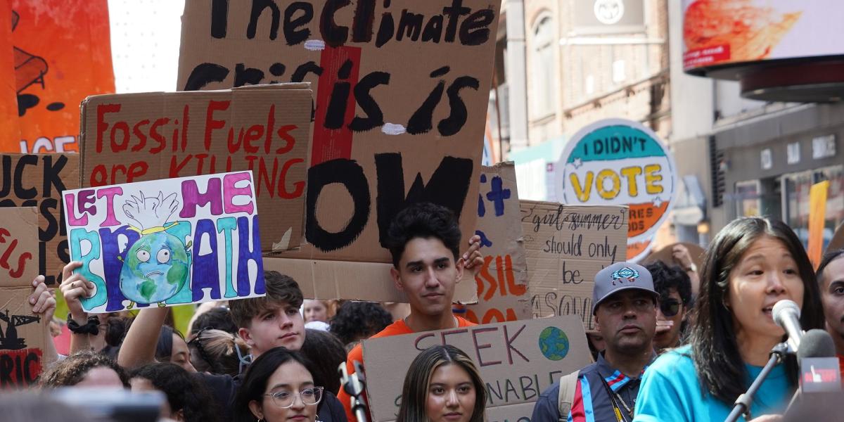 De cambio climático, Broadway y nivel del mar