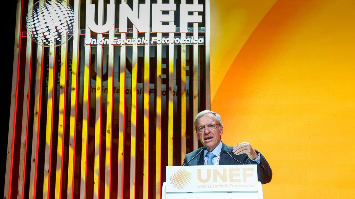 El director general de UNEF, José Donoso, en elXI Foro Solar.