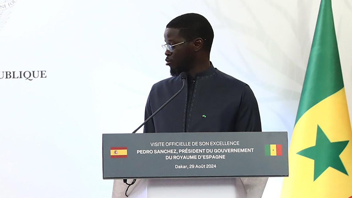 El presidente de la República del Senegal, Bassirou Diomaye Faye.