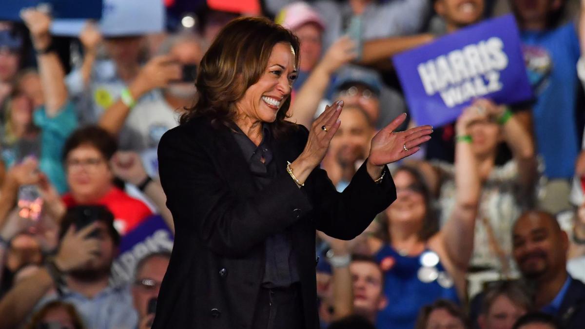 La candidata presidencial demócrata, Kamala Harris.